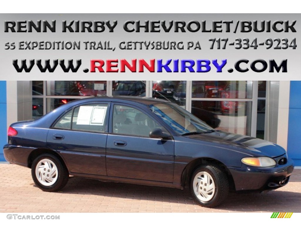 2002 Twilight Blue Metallic Ford Escort SE Sedan 83499701 Photo 8