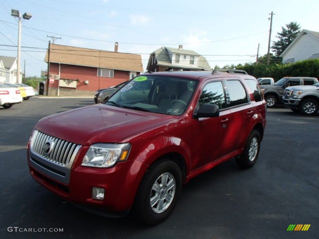 2011 Mariner V6 AWD - Sangria Red Metallic / Stone photo #1