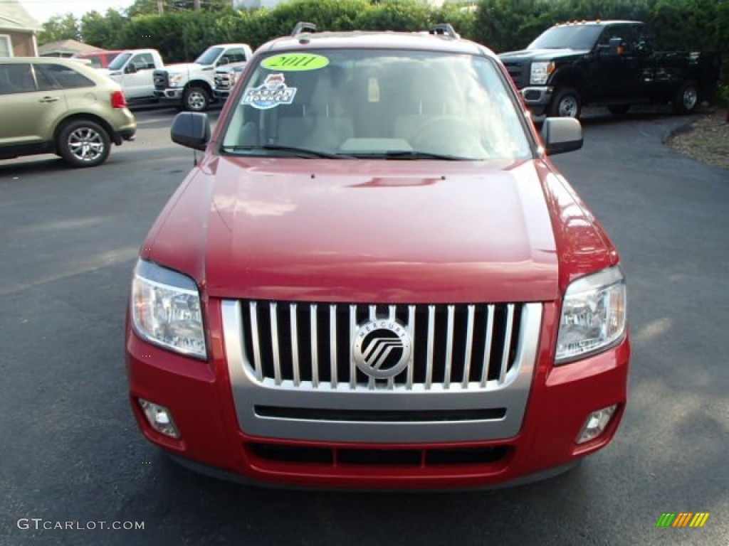 2011 Mariner V6 AWD - Sangria Red Metallic / Stone photo #2