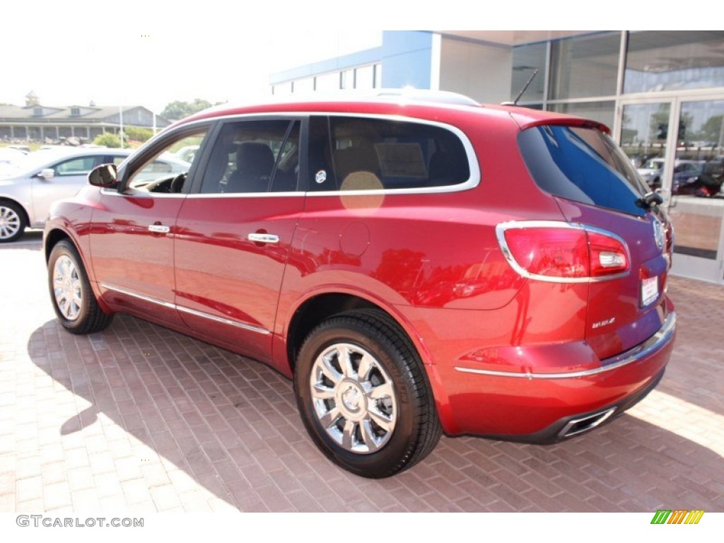 Crystal Red Tintcoat 2013 Buick Enclave Leather AWD Exterior Photo #83570028