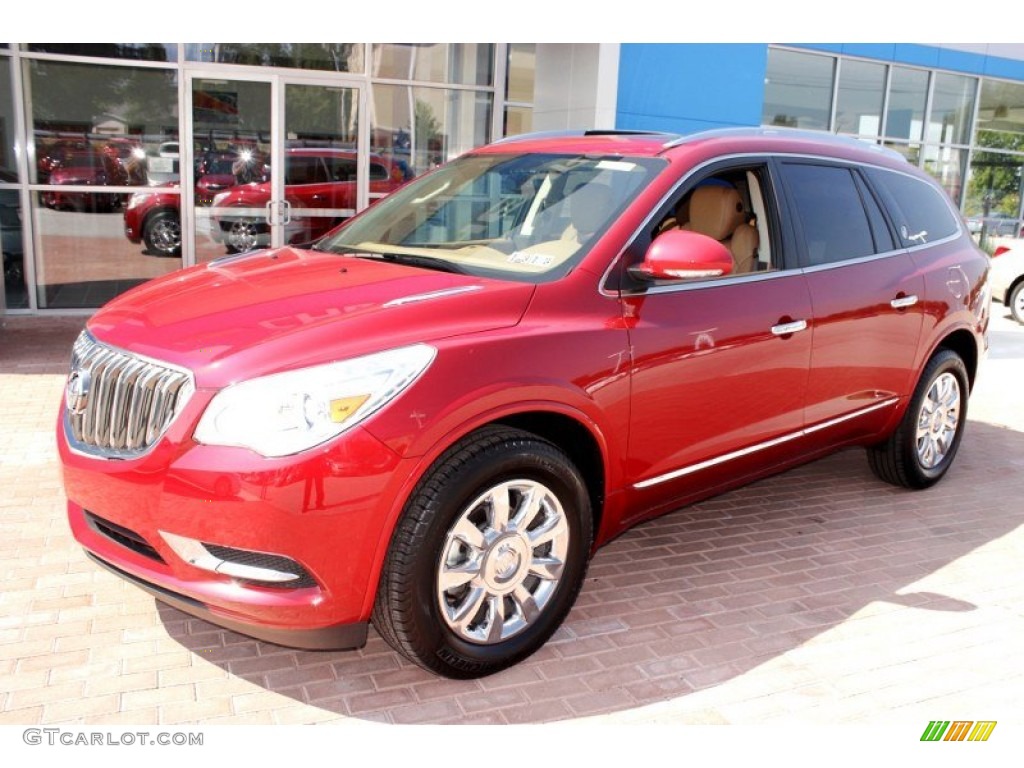 Crystal Red Tintcoat 2013 Buick Enclave Leather AWD Exterior Photo #83570058