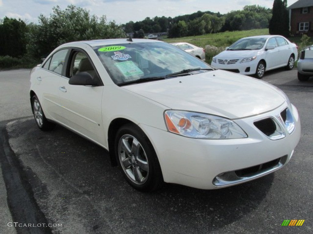 2009 G6 V6 Sedan - White Diamond Tri Coat / Light Taupe photo #6