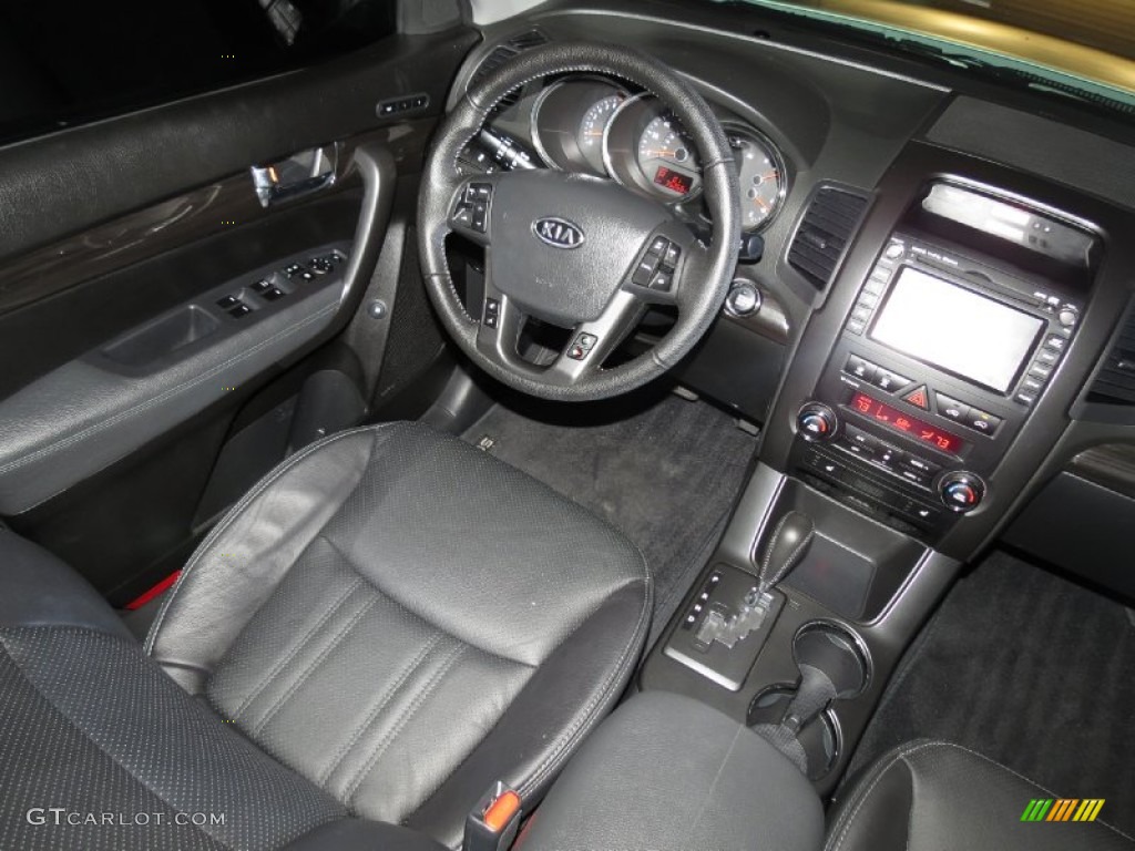 2012 Kia Sorento EX AWD Black Dashboard Photo #83571087