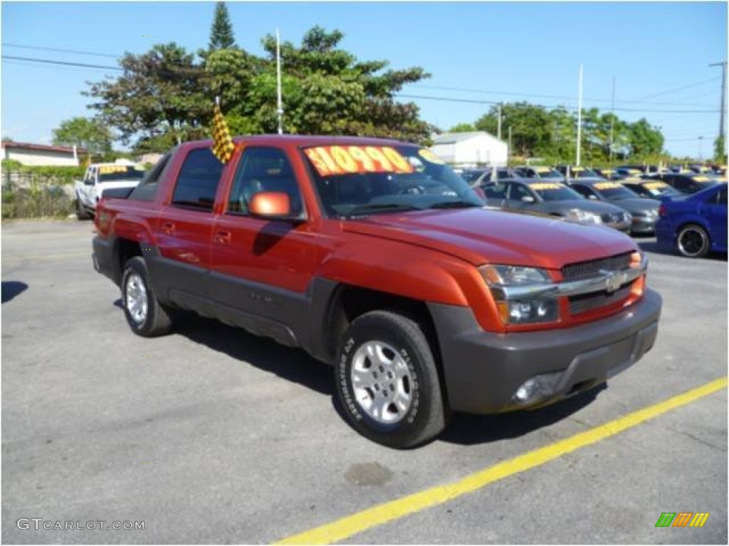 Sunset Orange Metallic Chevrolet Avalanche