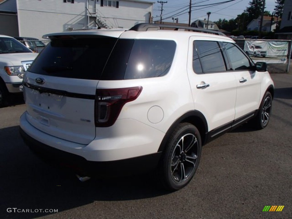 2014 Explorer Sport 4WD - White Platinum / Sport Charcoal Black/Sienna photo #5