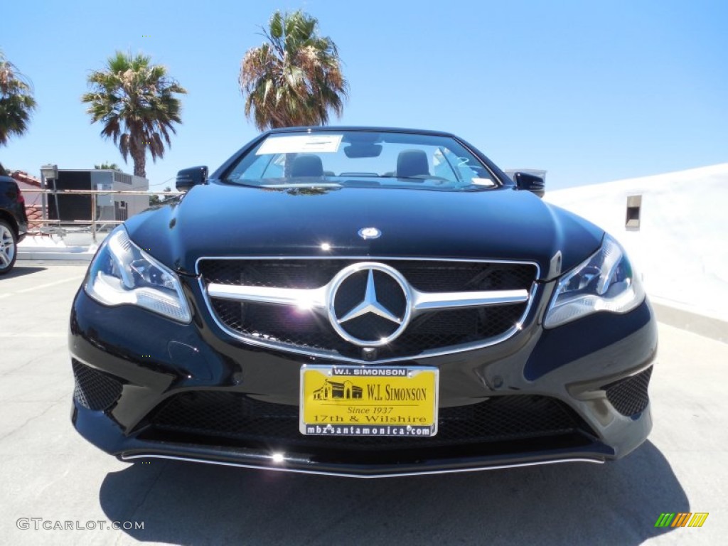 2014 E 350 Cabriolet - Black / Black photo #2