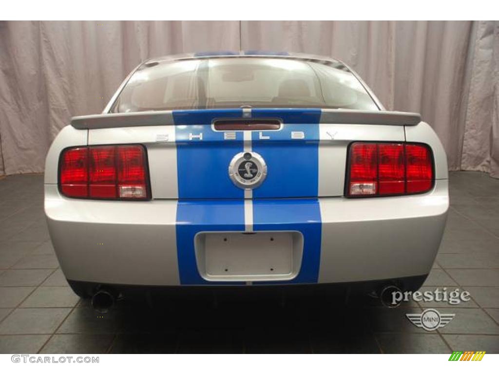 2008 Mustang Shelby GT500KR Coupe - Brilliant Silver Metallic / Black photo #3