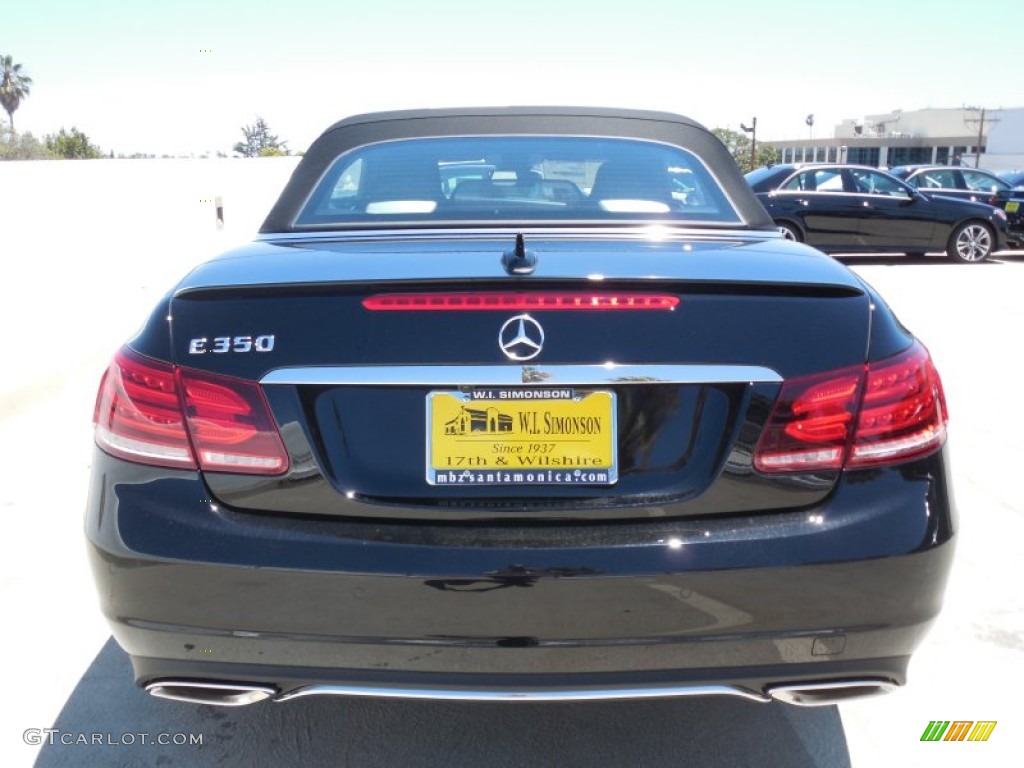 2014 E 350 Cabriolet - Black / Black photo #9