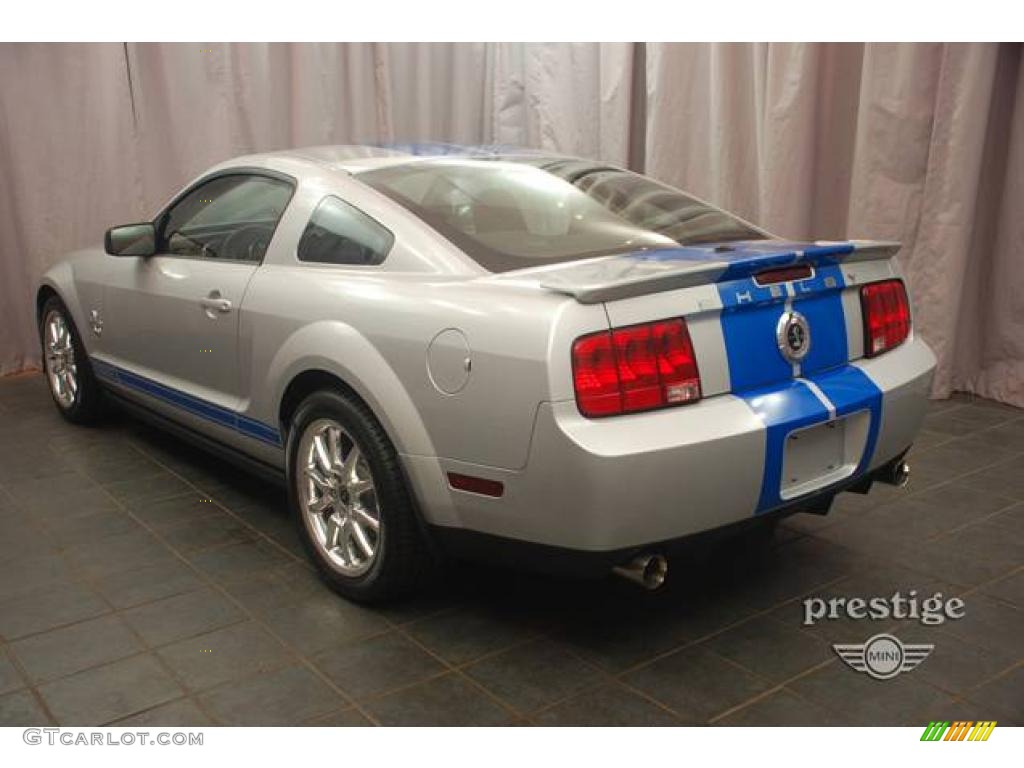 2008 Mustang Shelby GT500KR Coupe - Brilliant Silver Metallic / Black photo #4