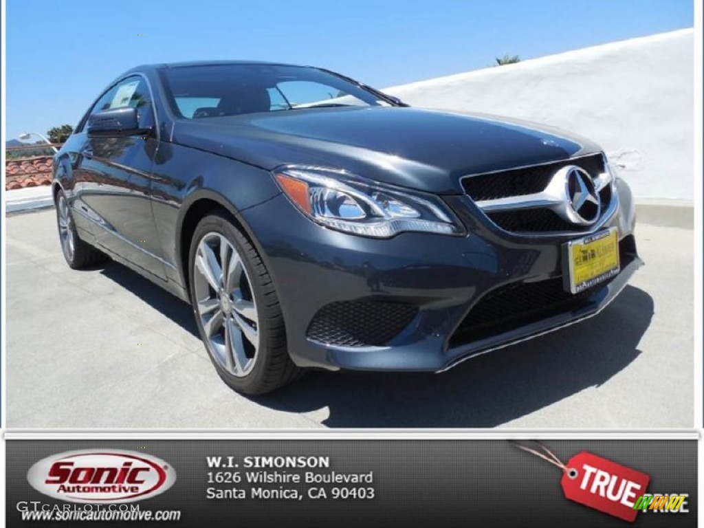 2014 E 350 Coupe - Steel Gray Metallic / Black photo #1