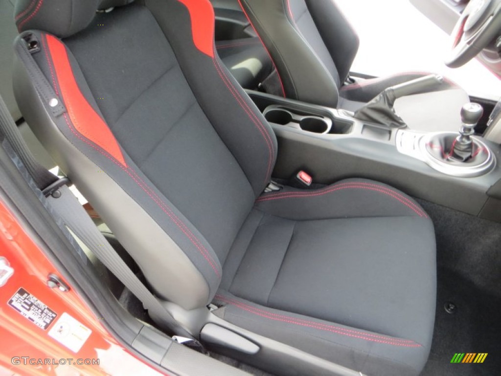 Black/Red Accents Interior 2013 Scion FR-S Sport Coupe Photo #83573784
