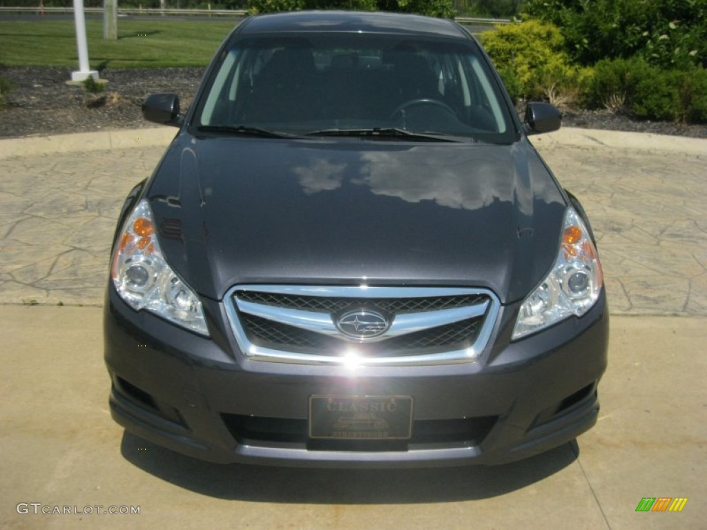 2011 Legacy 2.5i Premium - Graphite Gray Metallic / Off-Black photo #2