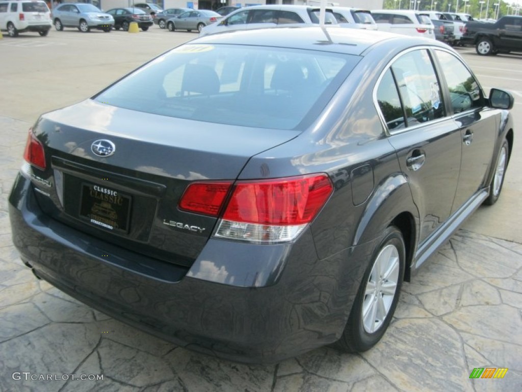 2011 Legacy 2.5i Premium - Graphite Gray Metallic / Off-Black photo #5