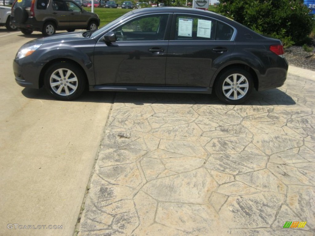 2011 Legacy 2.5i Premium - Graphite Gray Metallic / Off-Black photo #8