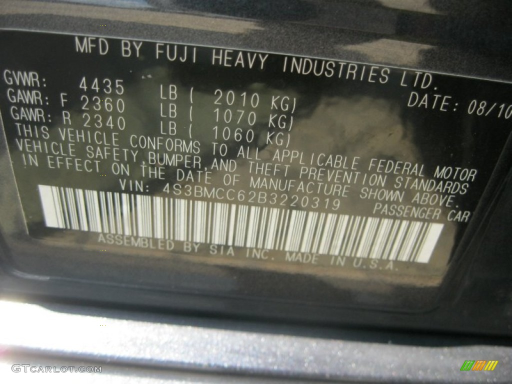 2011 Legacy 2.5i Premium - Graphite Gray Metallic / Off-Black photo #13