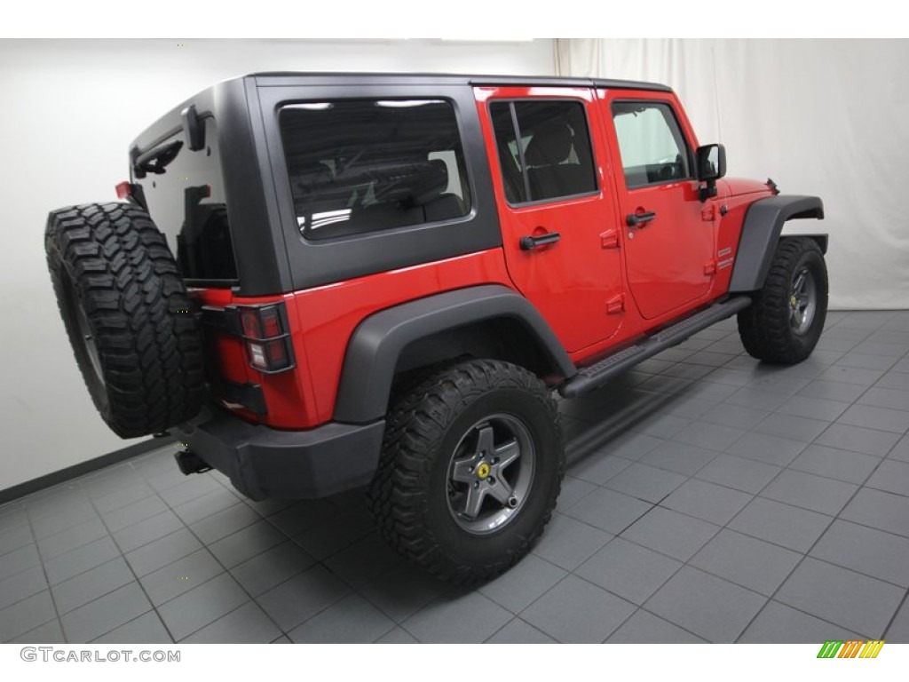 2012 Wrangler Unlimited Sport 4x4 - Flame Red / Black photo #11