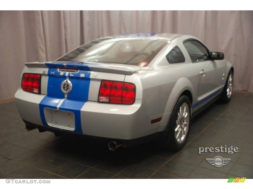 2008 Mustang Shelby GT500KR Coupe - Brilliant Silver Metallic / Black photo #23