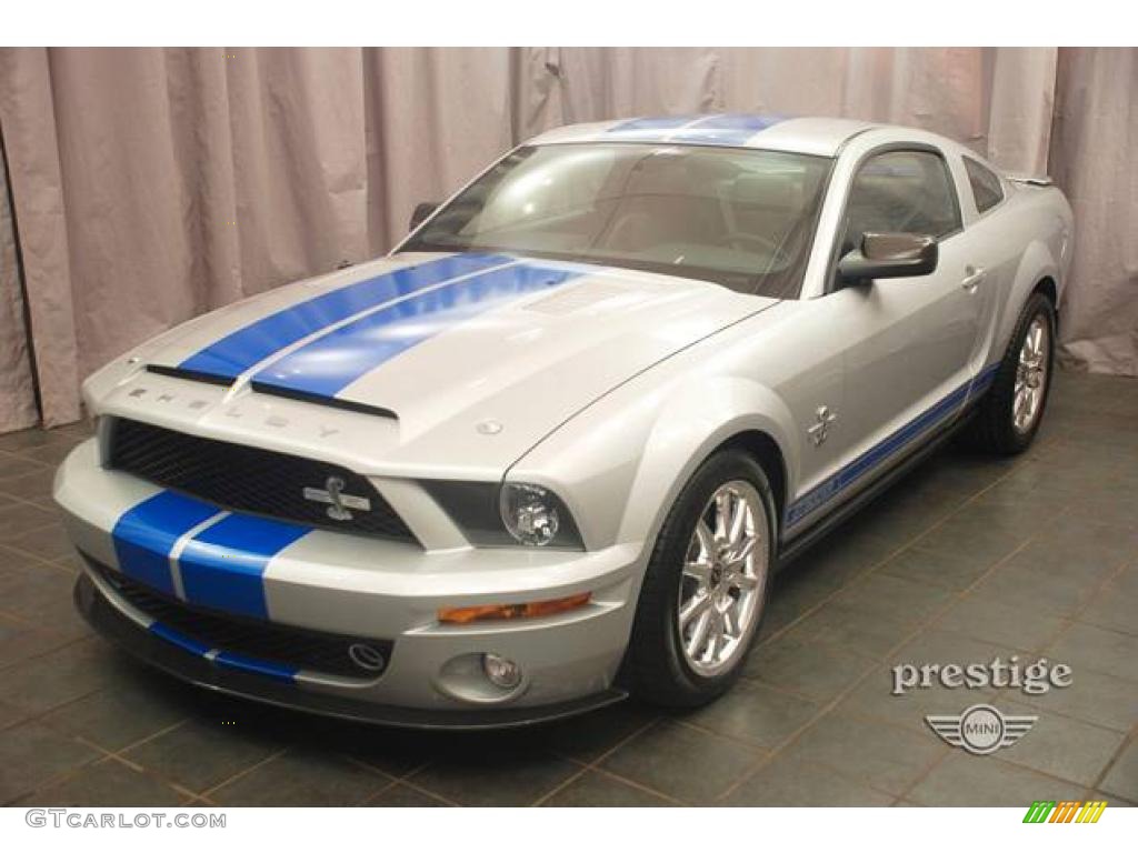 2008 Mustang Shelby GT500KR Coupe - Brilliant Silver Metallic / Black photo #24