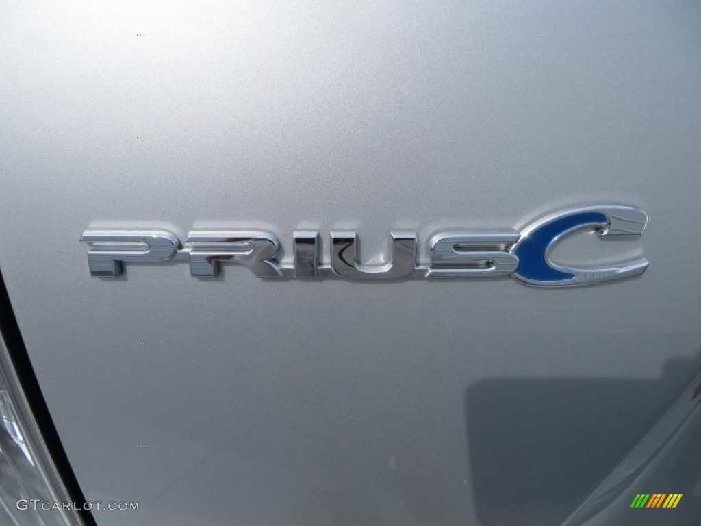 2013 Prius c Hybrid Four - Classic Silver Metallic / Light Blue Gray photo #13
