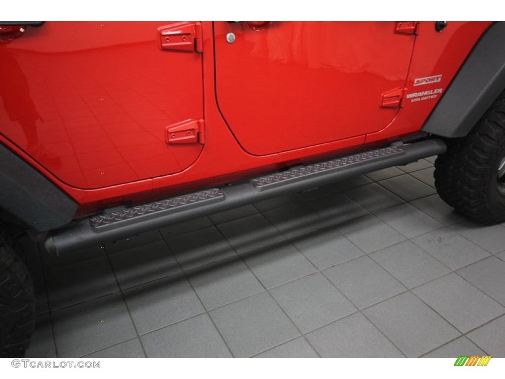 2012 Wrangler Unlimited Sport 4x4 - Flame Red / Black photo #40