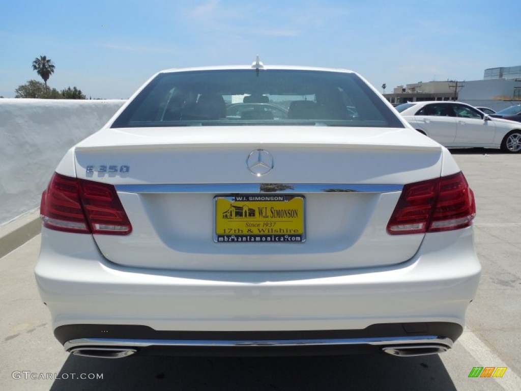 2014 E 350 Sport Sedan - Diamond White Metallic / Black photo #5