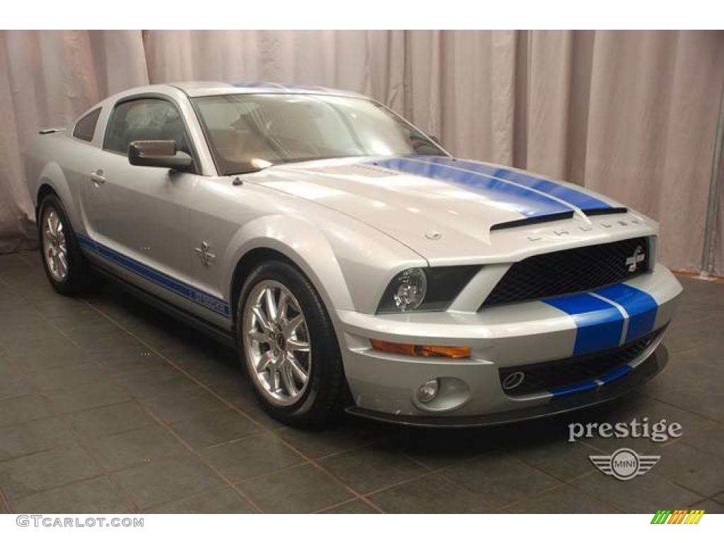 2008 Mustang Shelby GT500KR Coupe - Brilliant Silver Metallic / Black photo #27