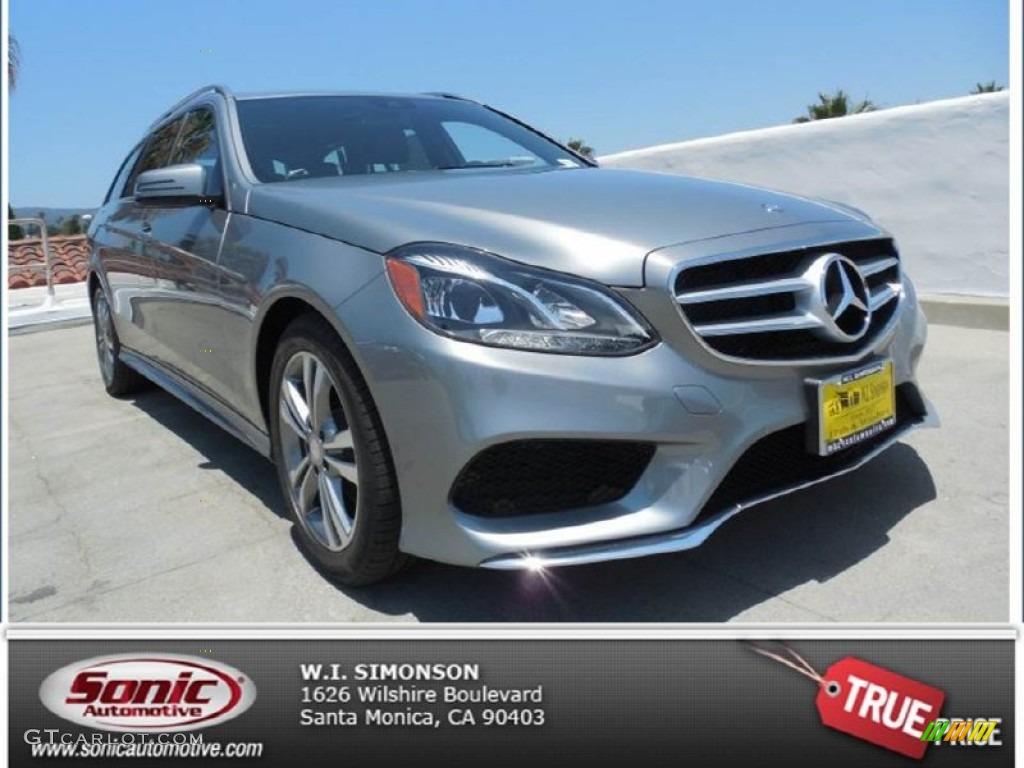 2014 E 350 4Matic Sport Wagon - Paladium Silver Metallic / Black photo #1