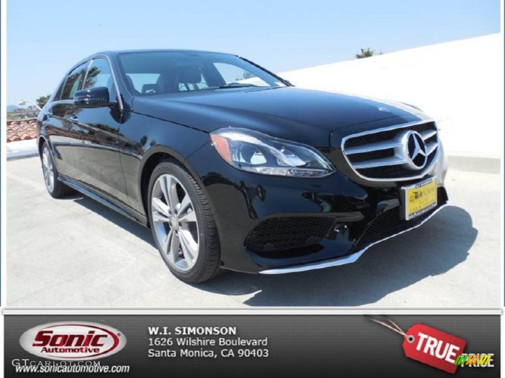 2014 E 350 Sport Sedan - Black / Black photo #1