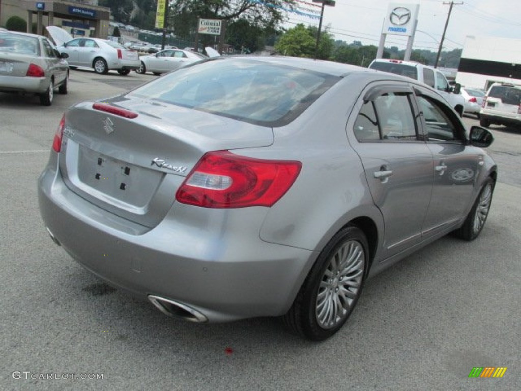 2010 Kizashi SLS AWD - Azure Gray Metallic / Black photo #7