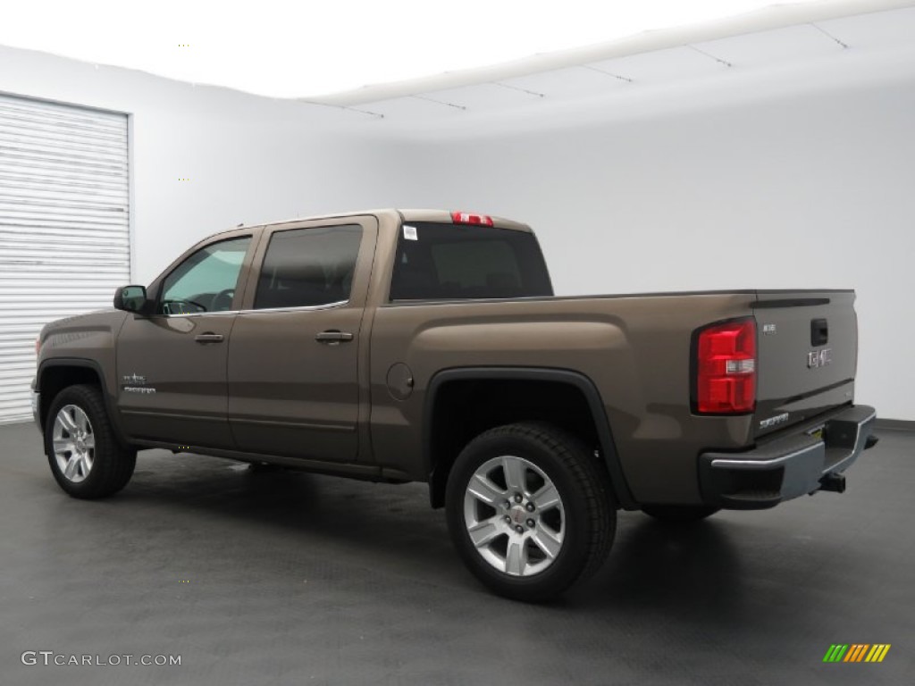 2014 Sierra 1500 SLE Crew Cab - Bronze Alloy Metallic / Jet Black/Dark Ash photo #3