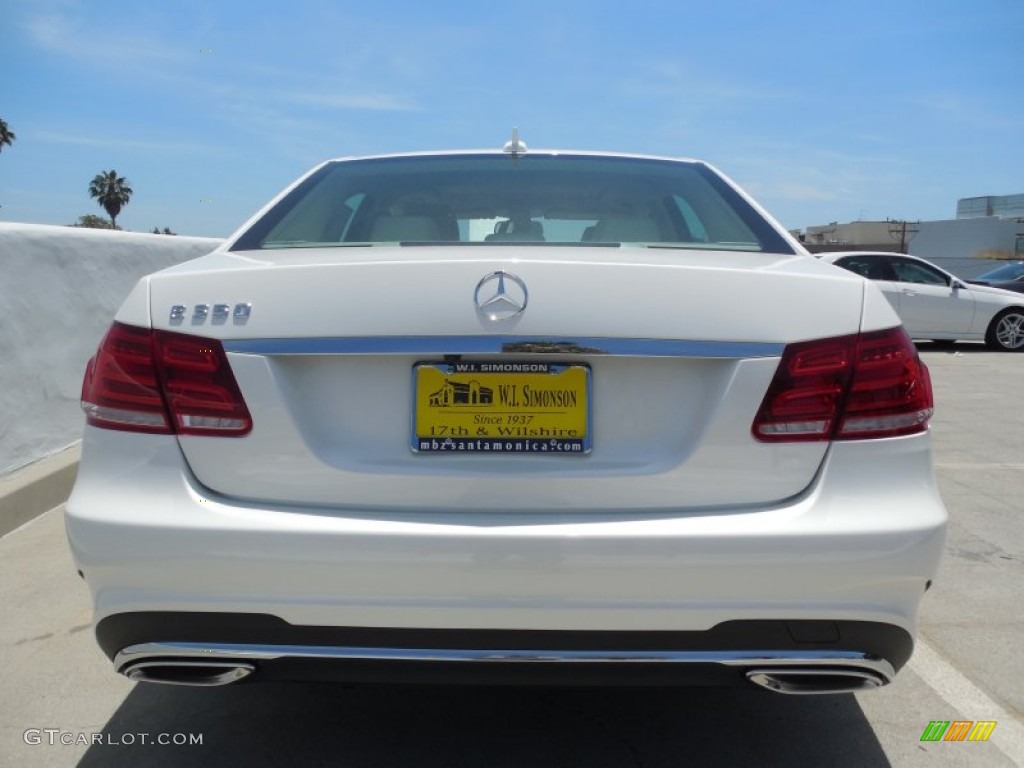 2014 E 350 Sport Sedan - Diamond White Metallic / Silk Beige/Espresso Brown photo #5