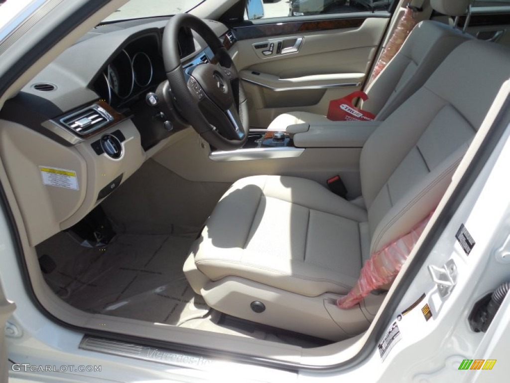 2014 E 350 Sport Sedan - Diamond White Metallic / Silk Beige/Espresso Brown photo #7