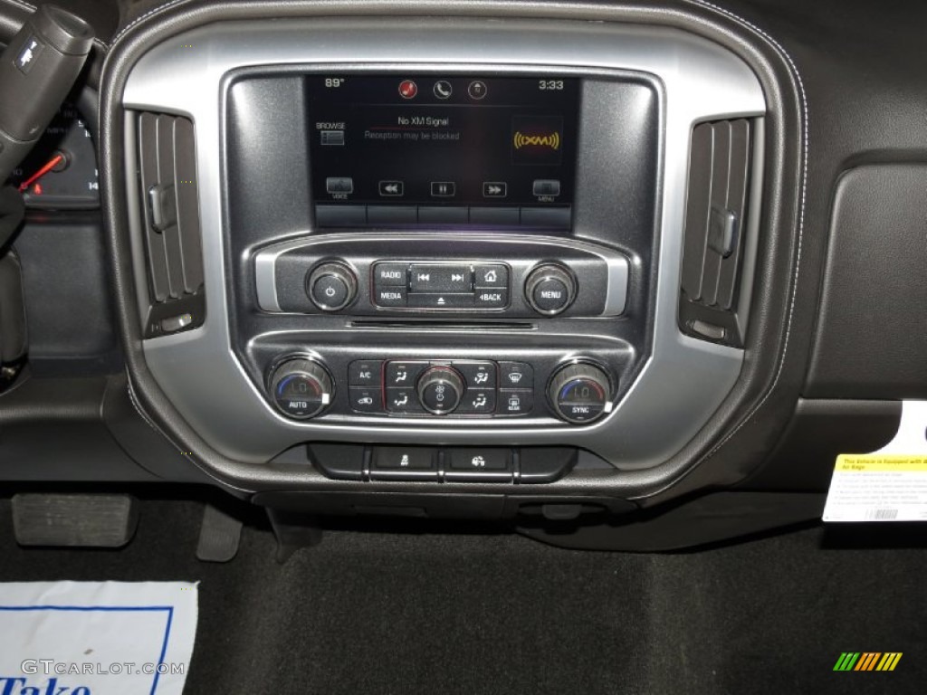 2014 Sierra 1500 SLE Crew Cab - Quicksilver Metallic / Jet Black/Dark Ash photo #5