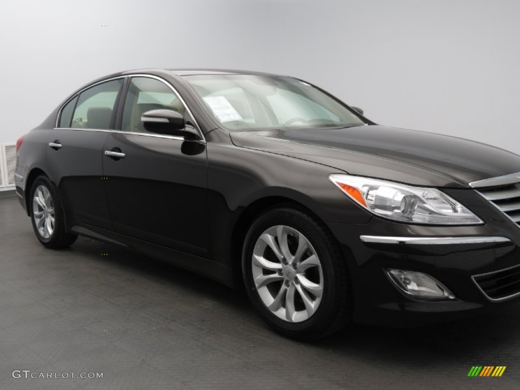 2013 Genesis 3.8 Sedan - Night Shadow Brown / Cashmere photo #2
