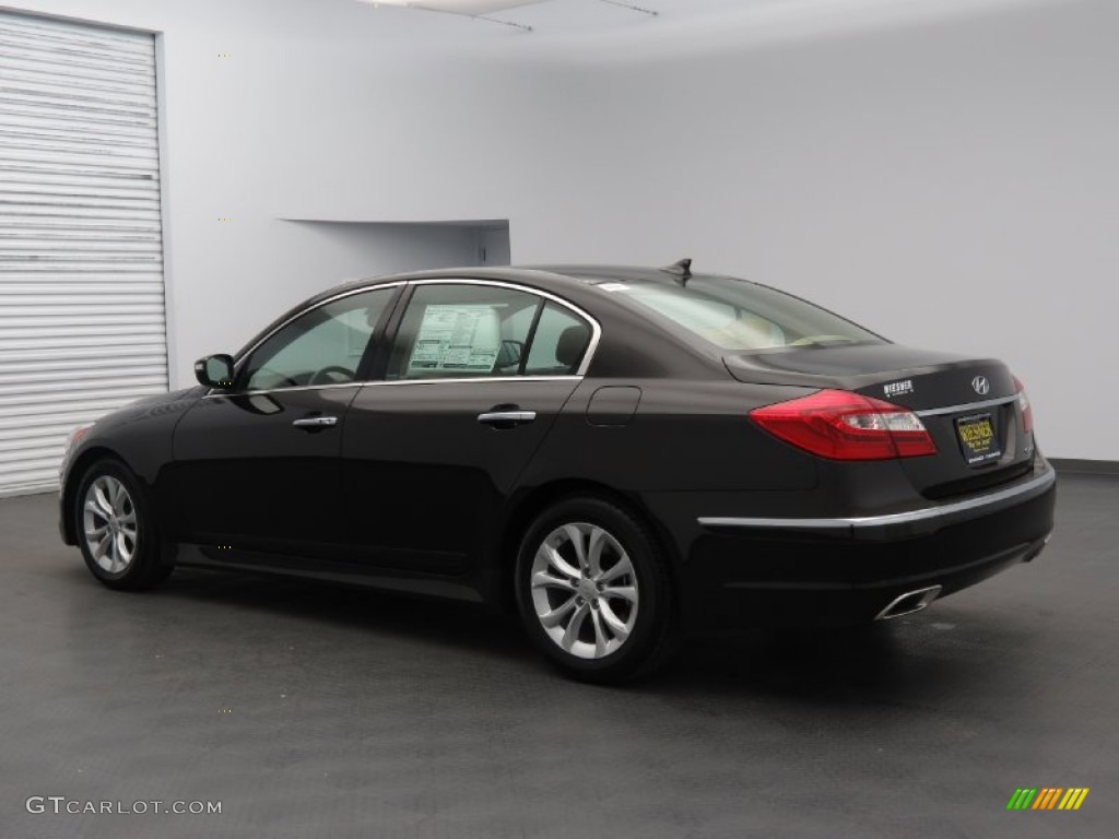 2013 Genesis 3.8 Sedan - Night Shadow Brown / Cashmere photo #3