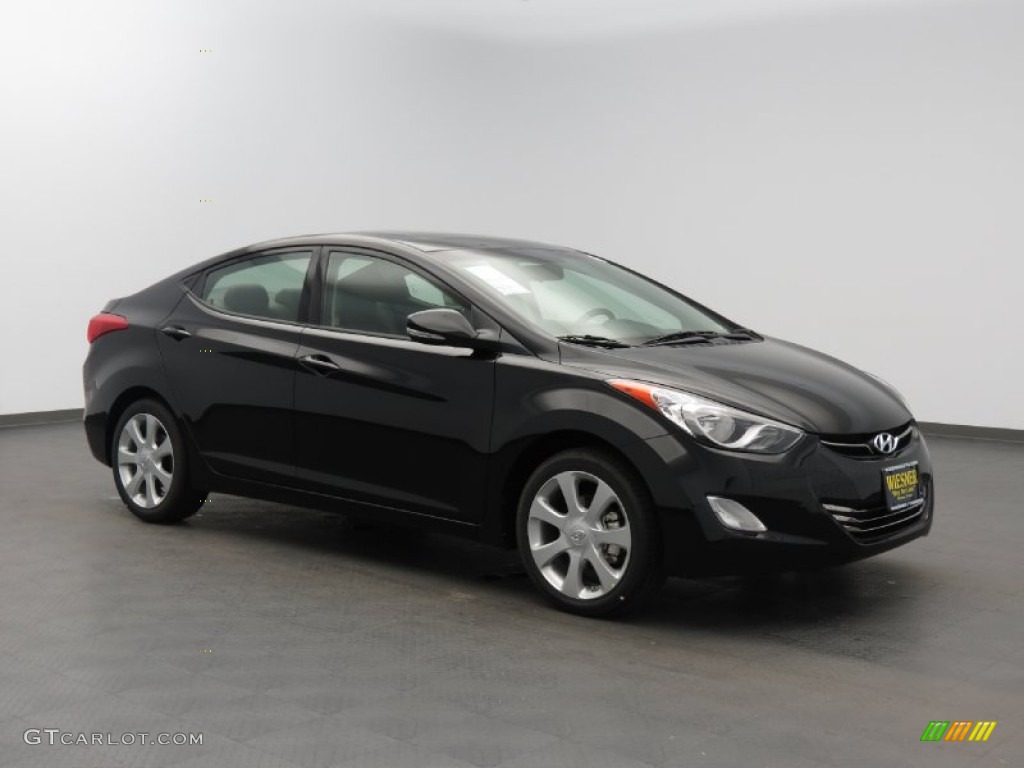 2013 Elantra Limited - Black / Gray photo #1