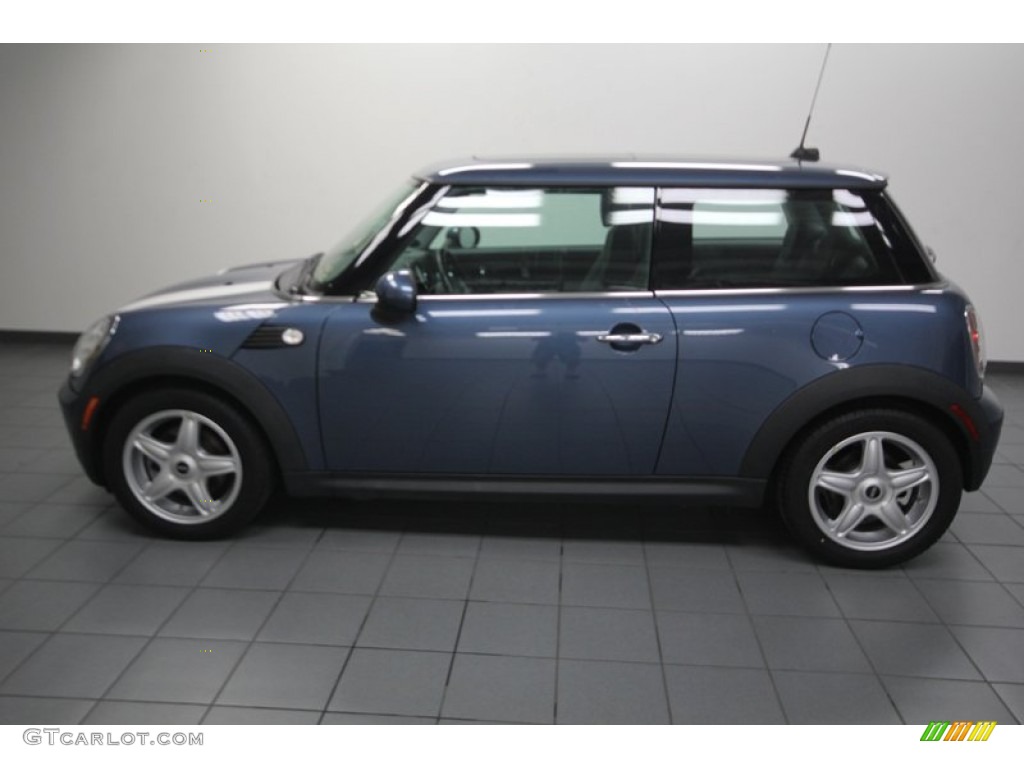 2010 Cooper Hardtop - Horizon Blue Metallic / Grey/Carbon Black photo #2