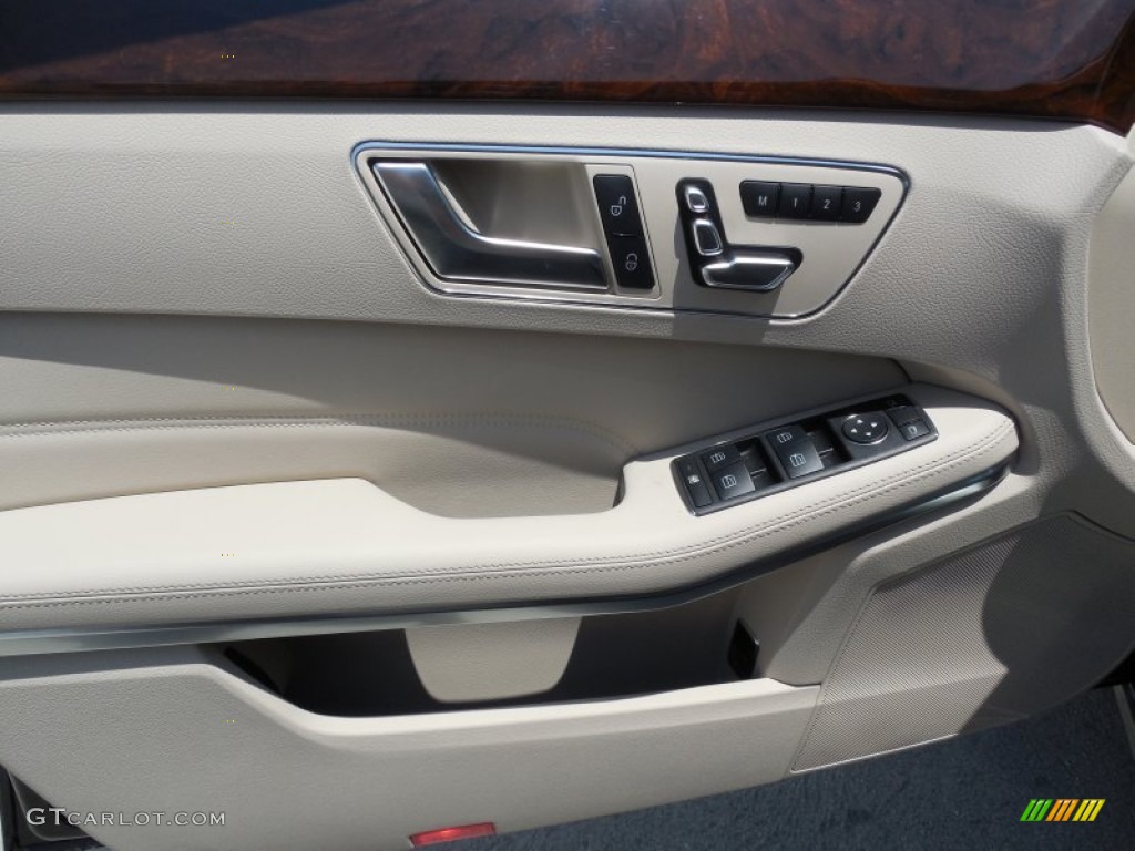 2014 E 350 Sedan - Black / Silk Beige/Espresso Brown photo #6