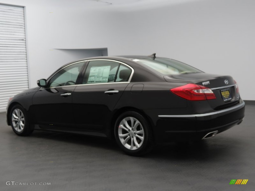 2013 Genesis 3.8 Sedan - Night Shadow Brown / Cashmere photo #3