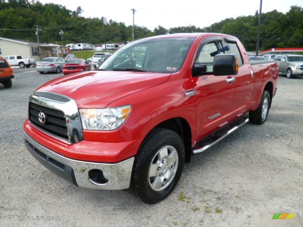 2009 Tundra TRD Double Cab 4x4 - Radiant Red / Graphite Gray photo #3