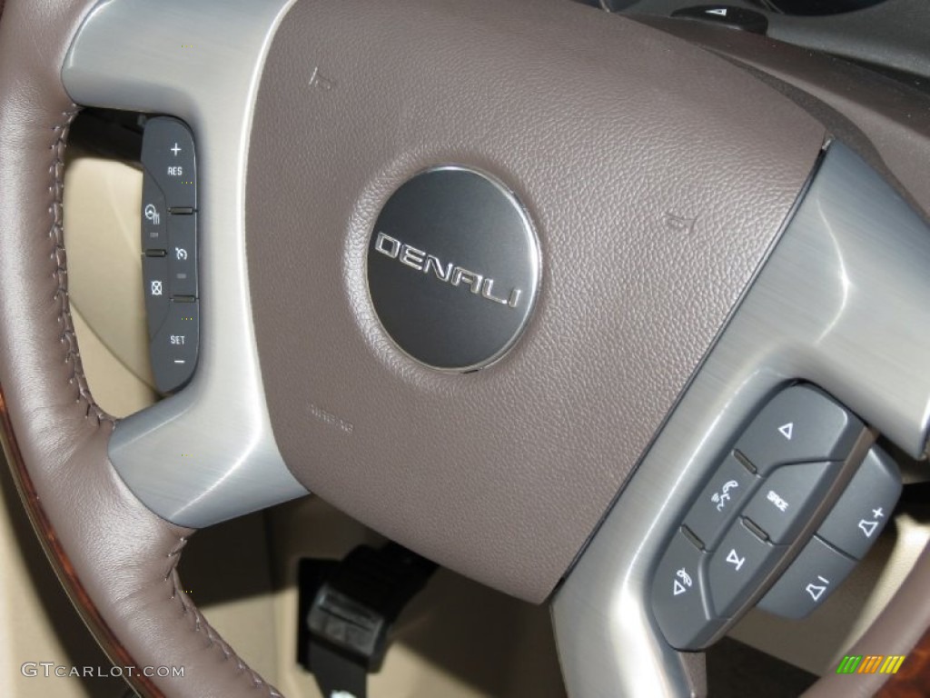 2013 Yukon XL Denali AWD - Onyx Black / Cocoa/Light Cashmere photo #6