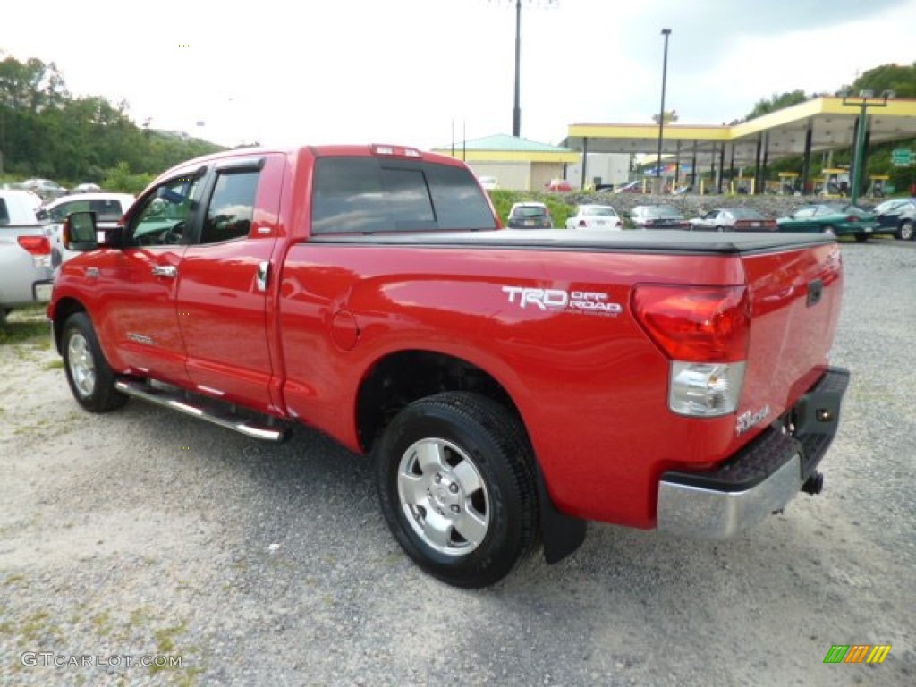 2009 Tundra TRD Double Cab 4x4 - Radiant Red / Graphite Gray photo #5