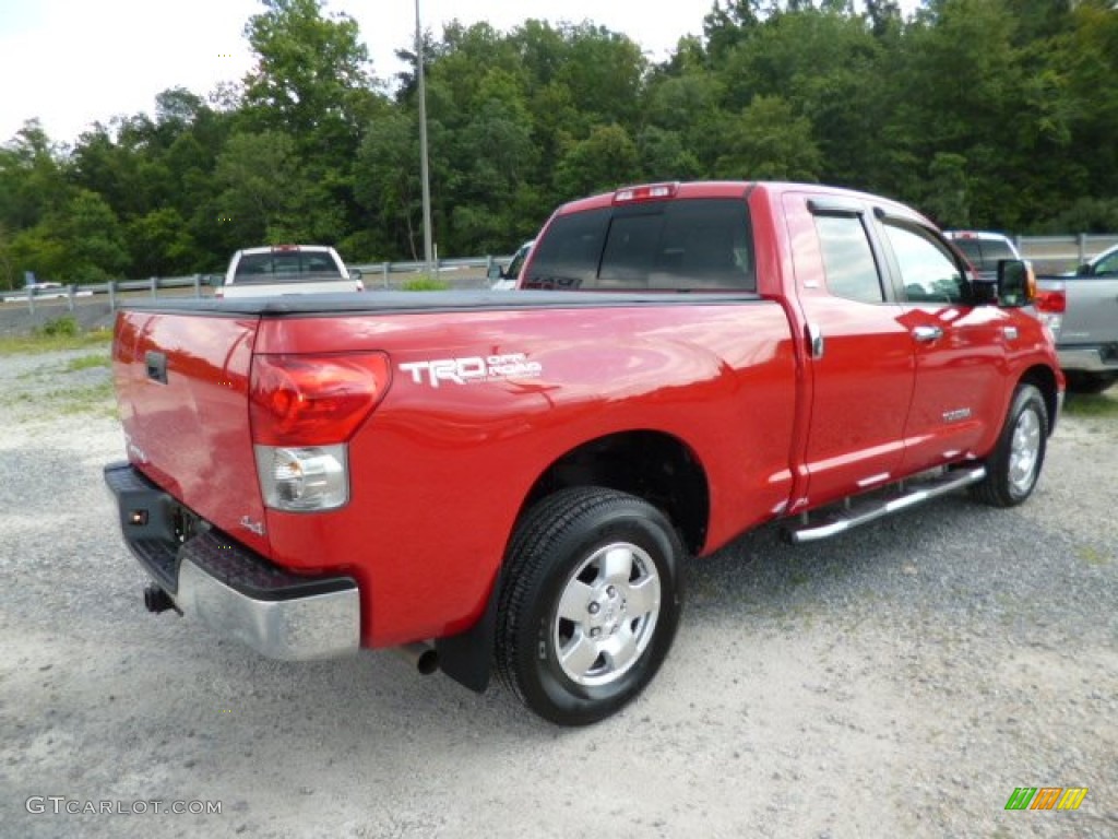 2009 Tundra TRD Double Cab 4x4 - Radiant Red / Graphite Gray photo #7