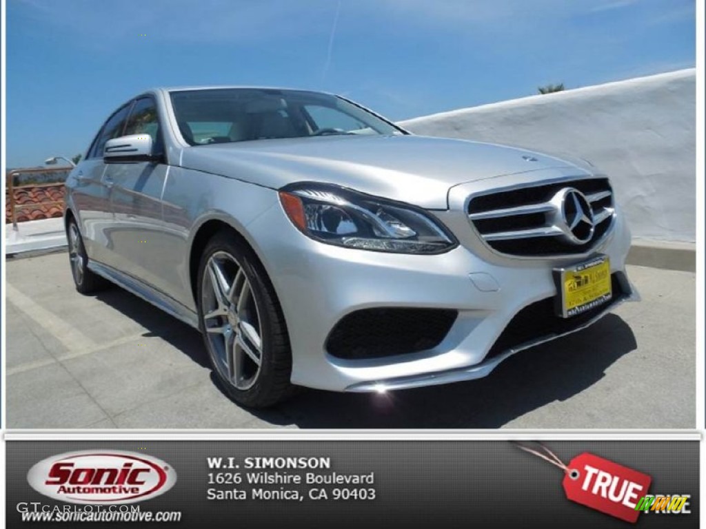 2014 E 350 Sport Sedan - Iridium Silver Metallic / Gray/Dark Gray photo #1