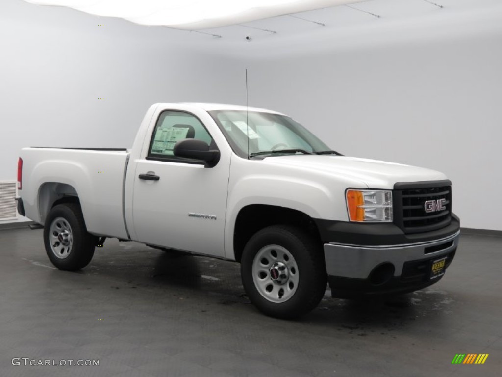 Summit White 2013 GMC Sierra 1500 Regular Cab Exterior Photo #83579592