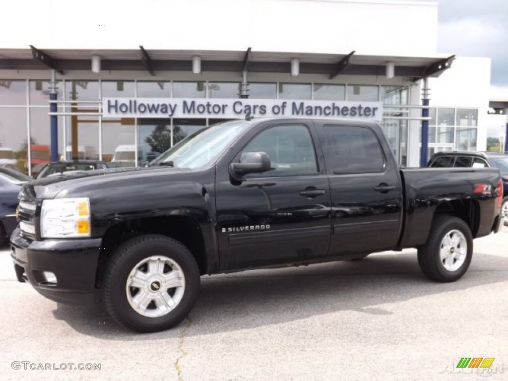 2009 Silverado 1500 LT Z71 Crew Cab 4x4 - Black / Ebony photo #1