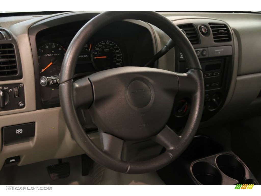 2006 Chevrolet Colorado Extended Cab 4x4 Medium Pewter Steering Wheel Photo #83579814