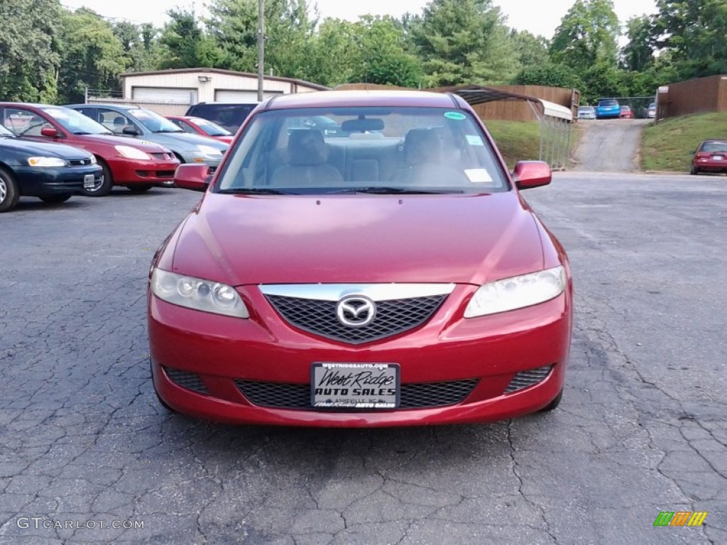 2004 MAZDA6 i Sedan - Redfire Metallic / Beige photo #1