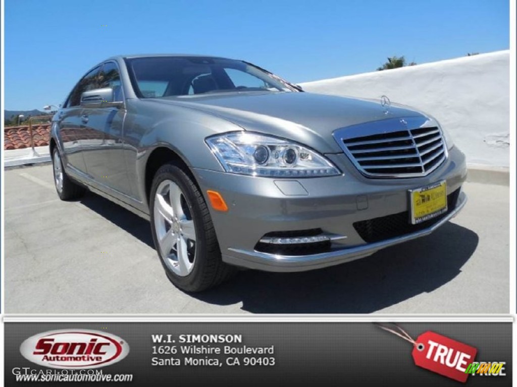 2013 S 550 Sedan - Palladium Silver Metallic / Black photo #1
