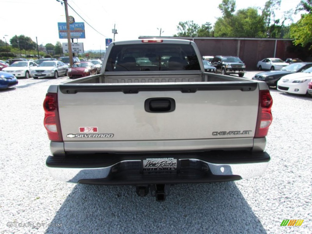 2003 Silverado 1500 LT Extended Cab 4x4 - Light Pewter Metallic / Tan photo #6